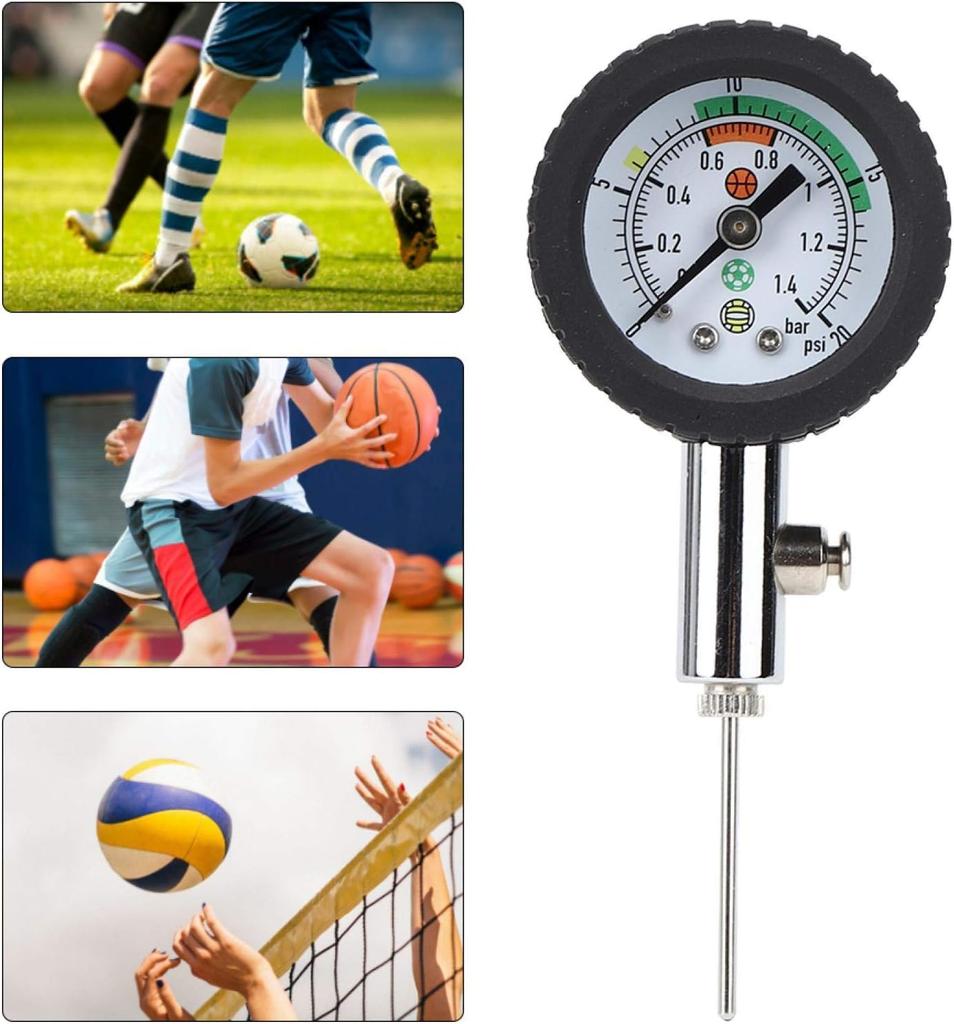 Ball Pressure Gauge for Balls, High Precision, Easy Operation, Rugby, Soccer, Volleyball, Basketball, Internal Pressure Gauge, Air Pressure Gauge