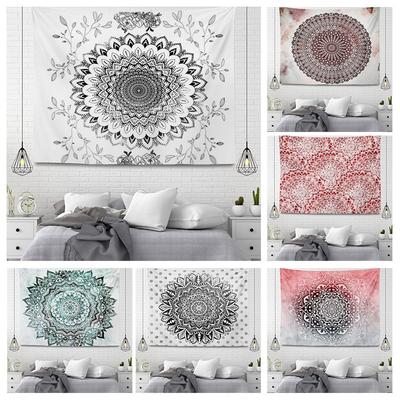 Vintage Bohemian Mandala Tapestry Aesthetic Room Home Decoration Wall Hanging Cloth Living Room Bedroom Decor Tapestries