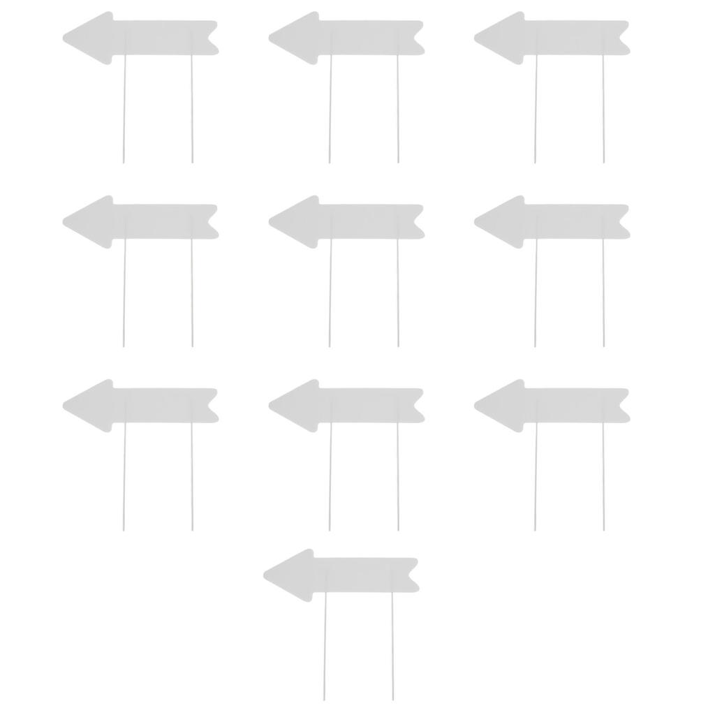 Blank Arrow Signs with Stakes Double Side Water Proof Directional Signs for Wedding Party Decor