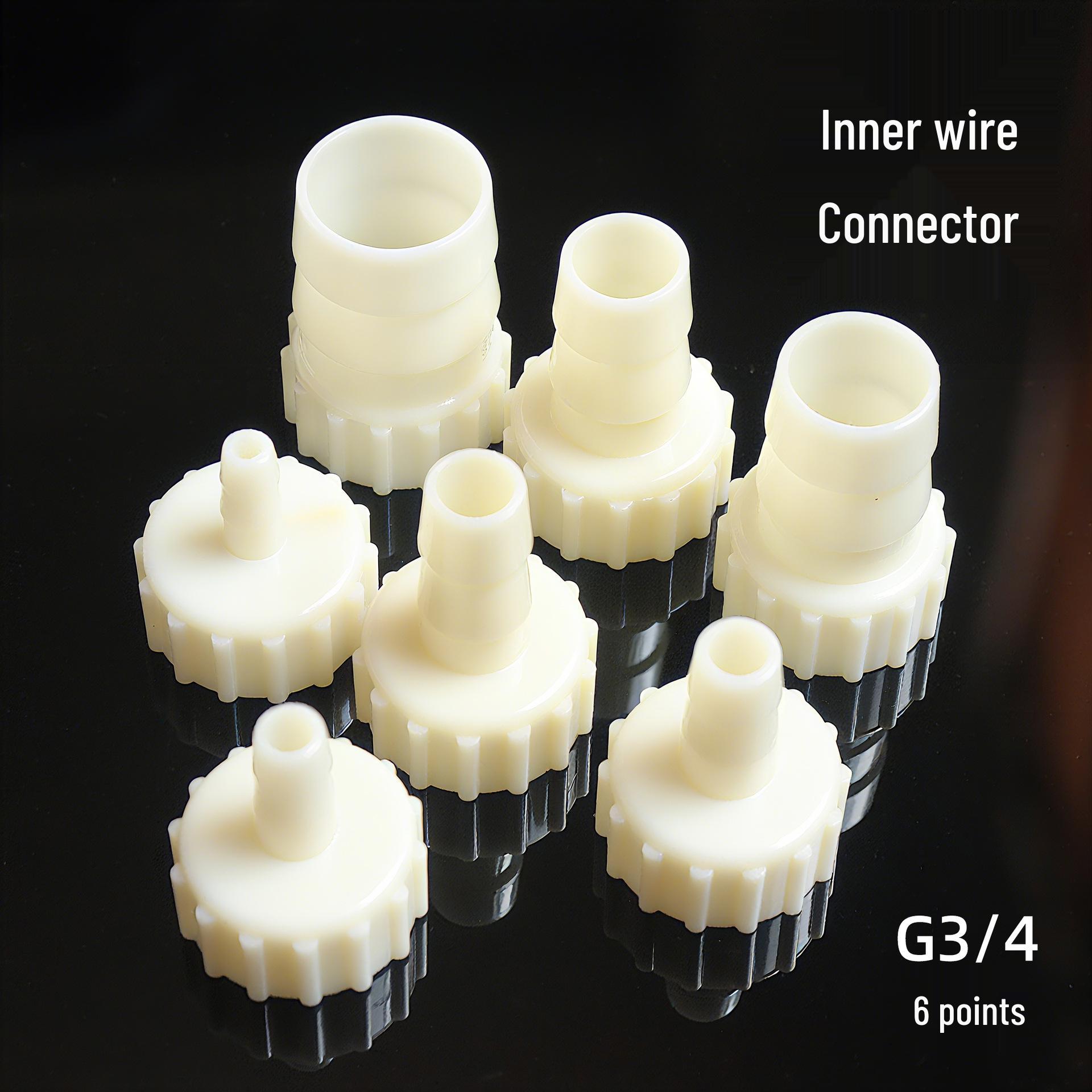 

6-Point G3/4 Internal Thread Pagoda Connector: 25mm Silicone Tube Adapter for Water Pumps G3/4 Female - 25mm