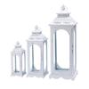 European Retro Iron Candle Holder - Romantic Windproof Floor Lantern for Weddings