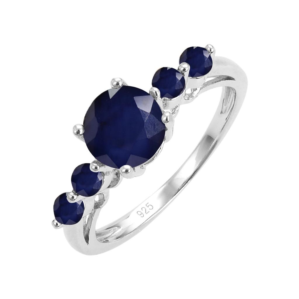 Premium Ring Natural Crystal Topaz Sapphire S925 Sterling Silver Ruby Ring For Men And Women