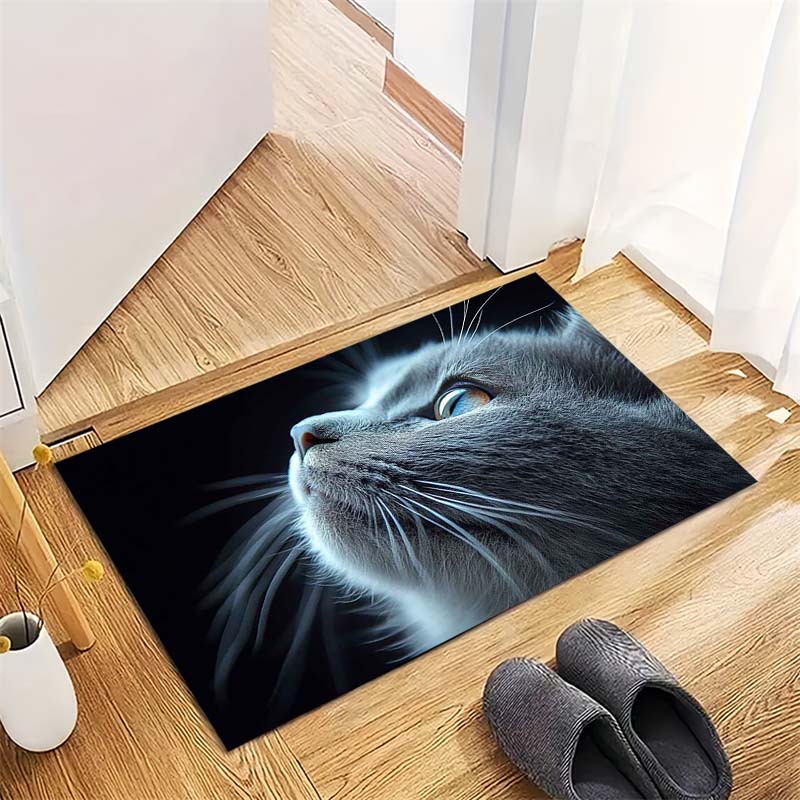 

Cute Orange Cat Paws Non-Slip Doormat, Animal Print Entryway Floor Mat 40x60cm( 15x23in )