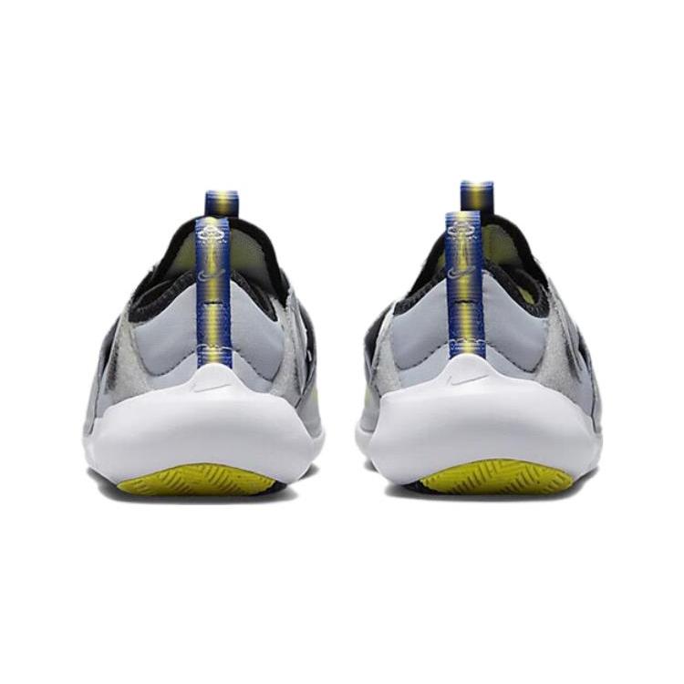 New Nike Flex Advance SE PS Anti Slip Wear Resistant Low Top Running Shoes Silver Yellow Children Aged 3 7 Years Old DQ0512-001