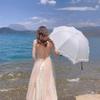 Women Lace Umbrella Double Layer Three-fold Windproof Female Princess Parasol Cute Sunscreen Anti UV Wedding Sunshade