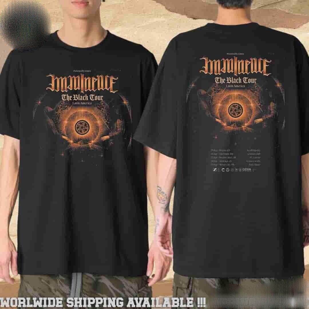 Imminence Band The Black Tour Latin America 2026 Tour Dates Merchandise T-Shirt XXXL
