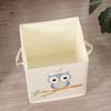 Animal Themed Foldable Toy Storage Box for Kids Cube Organiser Bin with Handles Large Capacity Playroom Organiser