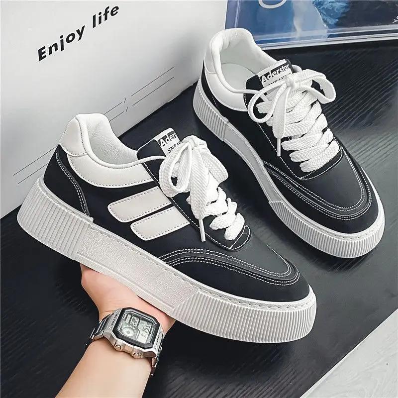 Leisure Chunky Sneakers Fashion 2024 Casual Shoes for Men Elegant Classic Original New In Adults Work High Quality Sale Man Shoe
