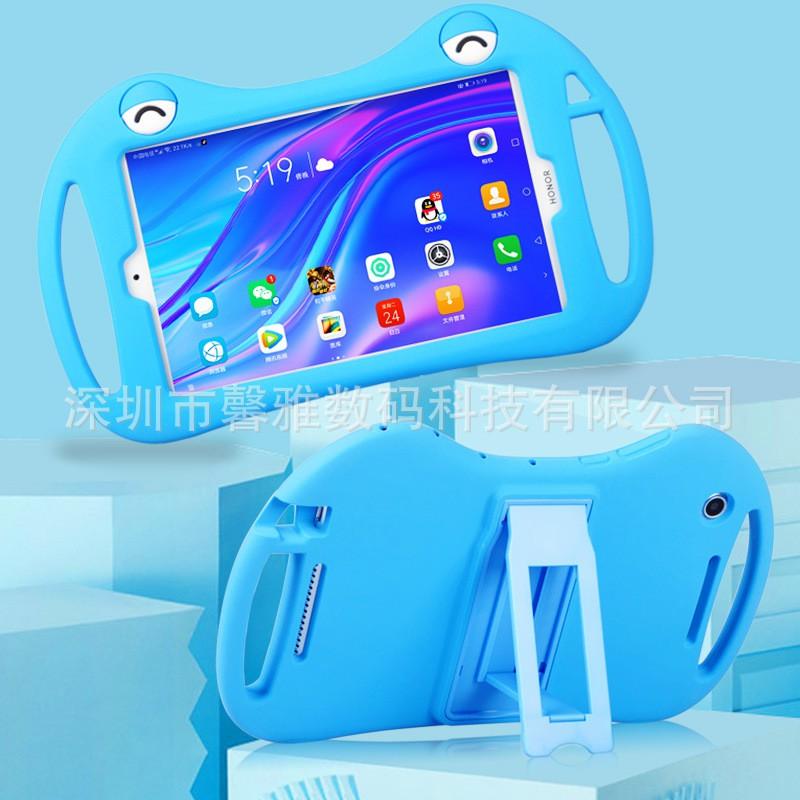 Silicone Tablet Case Honor Pad 5 8 Inch With Cartoon Design Shockproof Cover Hand Strap Pink Green Blue Brown
