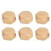 6pcs Upgrade Machined Threaded Seals 1/2"/3/4"/1" Temperature End Seal Pipe End Covers Inner Threaded Pipe End Caps