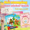 Cross Border New Cartoon Children's Hot Stamping Gold Tattoo Sticker Fairy Tale World Rose Princess Series Waterproof