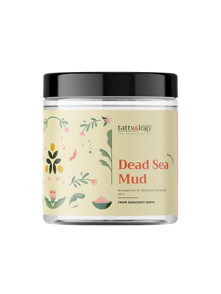 Tattvalogy Dead Sea Mud Clay | Revitalizing & Exfoliating | Mask For Face, Body And Hair | Defence From Acne, Blackheads And Oily Skin | Vegan and