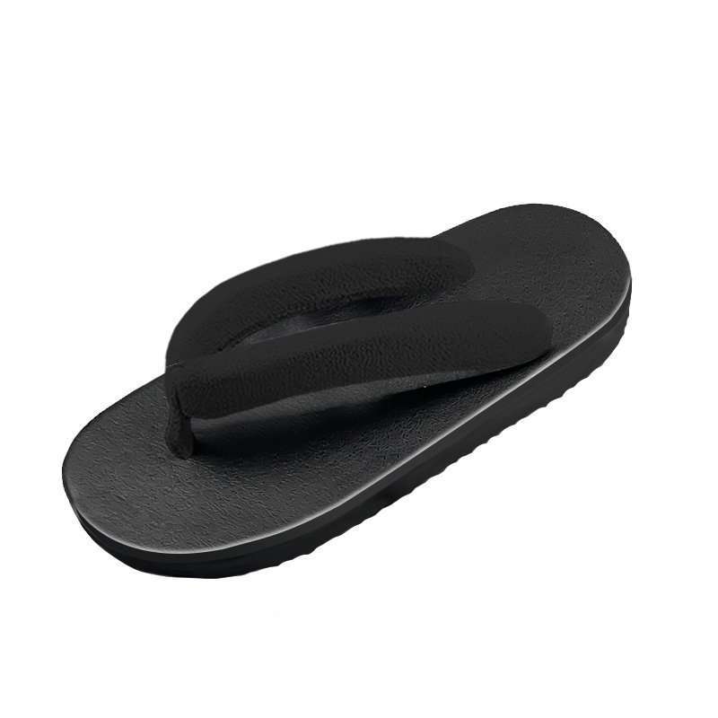 Japanese men's flat substitute clogs round head pinch feet men's clogs women's flip-flops cool slippers flat heel soft bottom sandals