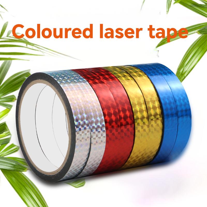 Laser tape, colored reflective gift decoration, handcrafted tape, edge wrapping, drum stick self-adhesive decorative tape