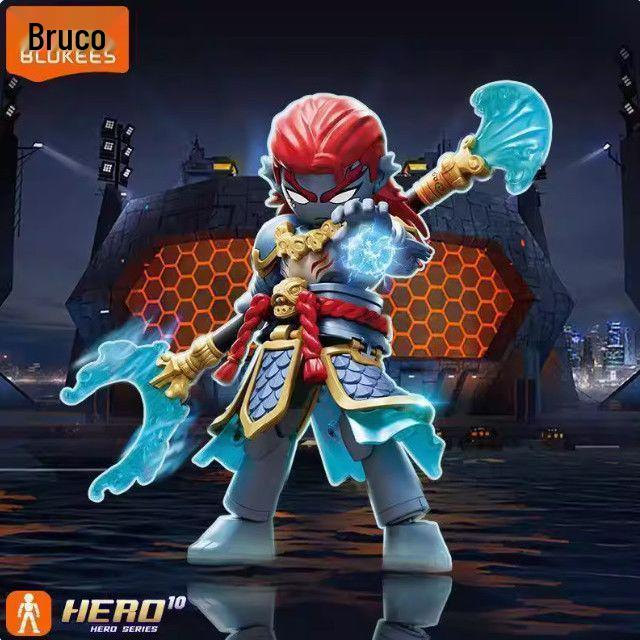 Bruke Hero Infinite Classic Sanzang and Sha Wujing Building Blocks Assembly Figure Toy Gift
