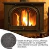 Black Rope Seal 12mm X 2m Elastic Fiberglass Industrial Oven Wood Burning Stove Doors For Boiler Good Sealing Performance