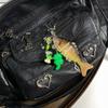 Vibrant Fish Lure Keychain Compact Resin Design Realistic Fish Lure Key Ring Practical Gift for Fishing Hobbyists