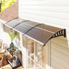 Front Door Canopy, Outdoor Awning, Rain Shelter, 303 X 96cm , Brown