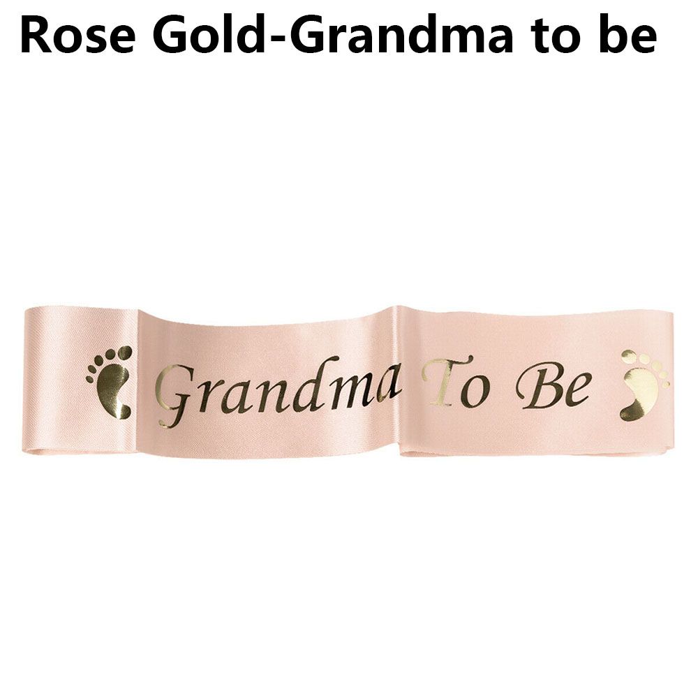 Birthday Decor Mommy To Be Newborn Party Decoration Rose Gold Blue Pink  Footprint  Shower Sash Boy Girl Mom Favor Gift