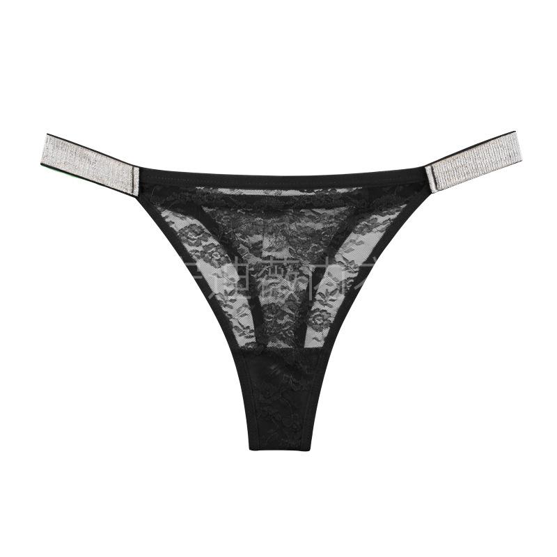 Sexy Low Waist One Piece Lace See Through Plus Size Women T Thong Panties