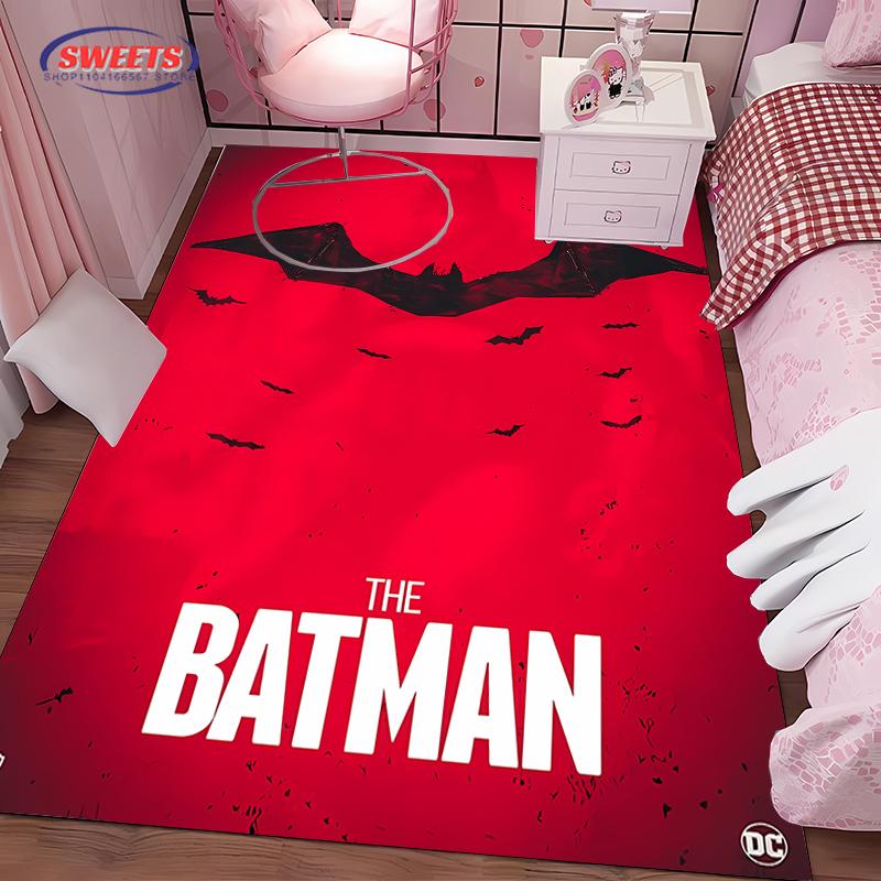 

Ковер с темой логотипа Бэтмена №1, коврик для гостиной, спальни, кровати, удобный, нескользящий, прочный ковер, современный простой стиль, моющийся ковер 40x60cm (16x24in)