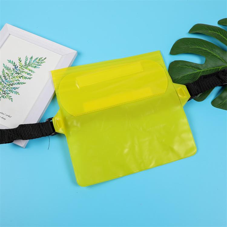 Large Waterproof PVC Waist Bag for Outdoor Activities – Three-Layer Sealed, Multi-Functional Storage for Phones and More.