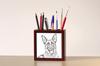 German Shepherd Dog, Alsatian Wolf Dog – Pen holder with a dog, desk organizer with a print | Art-Dog