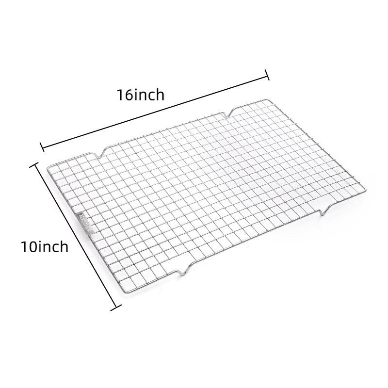 1PC Rectangular Bread Baking Cooling Mesh Cake Inverted Cooling Rack Encrypted Mesh Hole Drying Mesh Rack Baking Supplies