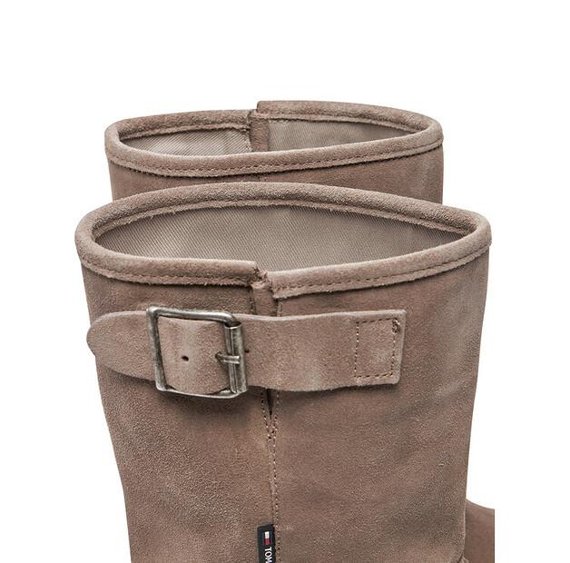 Ankle Boots Tommy Jeans Tjw Urban Biker Boot Suede EN0EN02729 Gray