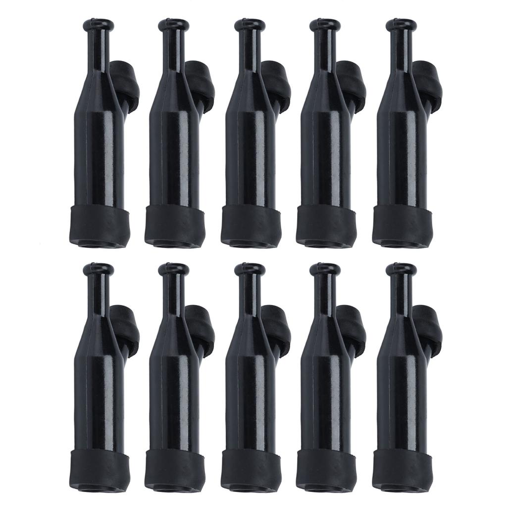 10 pezzi 168F Tappo ad alta pressione Nero ABS di alta qualità Alta resistenza Facile installazione Tappo per candela