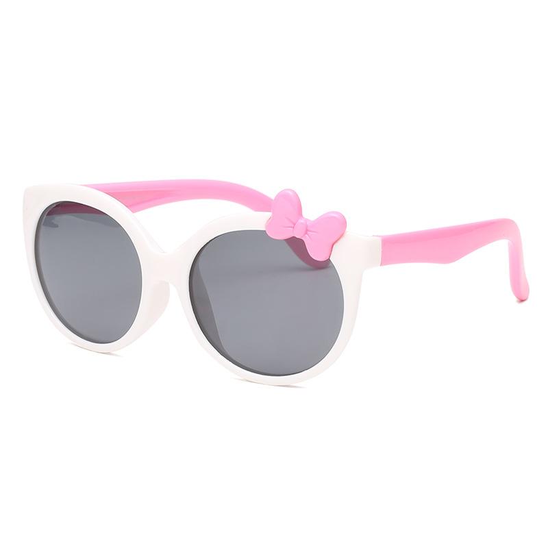 Children'S Silicone Sunglasses Baby Sunglasses Cartoon Cute Princess Polarized Sunglasses Girl Tide