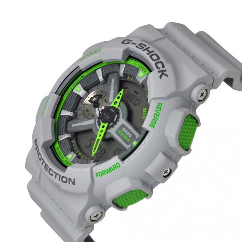 Casio CASIOG-SHOCK YOUTH Series Fashionable Neon Color Classic Large Dial Design Sports Waterproof, Shockproof and Antimagnetic Quartz GA-110TS-8A3