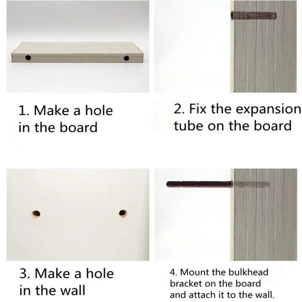Invisible Nails Floating Shelf Brackets Concealed Design Wall Mounted Concealed Shelf Support Fixed Support