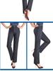 Jeans Élastiques Taille Haute pour Femmes - Pantalons Décontractés Amples, Épais, Jambe Droite pour Mères d'Âge Moyen et Personnes Âgées