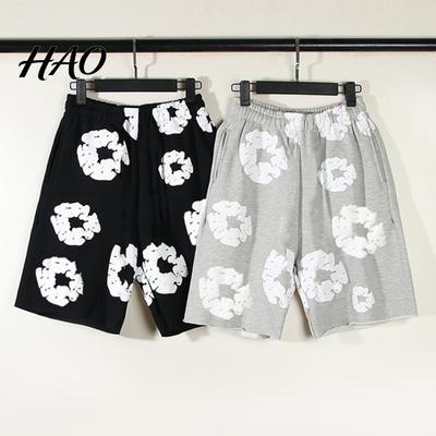 Pantaloncini Corti Uomo Estivi Stampa Floreale Coulisse Vita Elastica Vestibilità Larga Tasche Stile Street Pieghe Vacanza Spiaggia Sportivo Casual Abbigliamento per la Casa