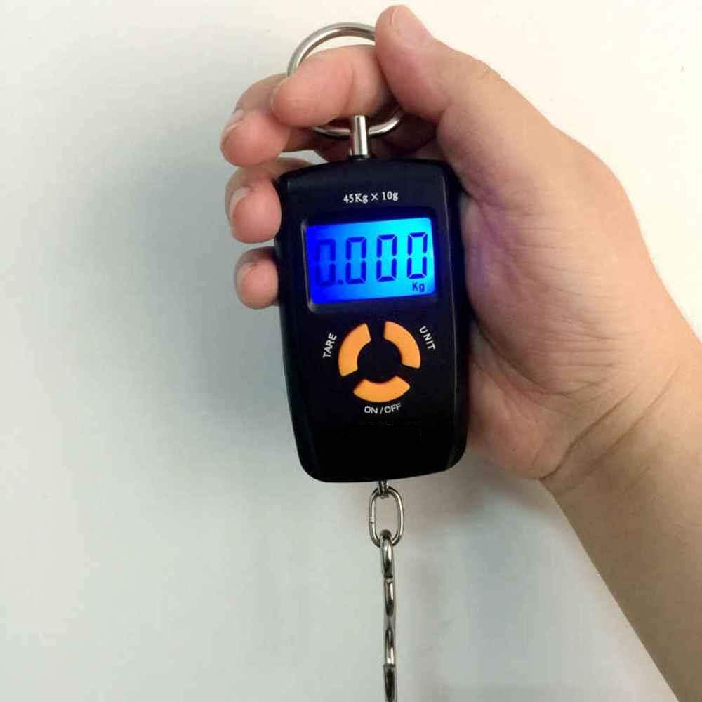 Digital Fishing Scale with Large, Easy-to-Read Digital Display, Dry Type, Backlit, Tare Function, Easy Operation, Temperature Display, Portable