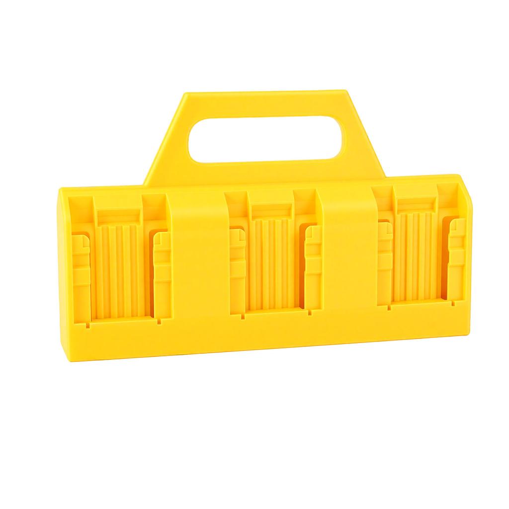 6 Slot Battery Holder Fit for DCB200 Portable ABS Carrying Case Quick Access Compact Storage Organizer for Tool Bags