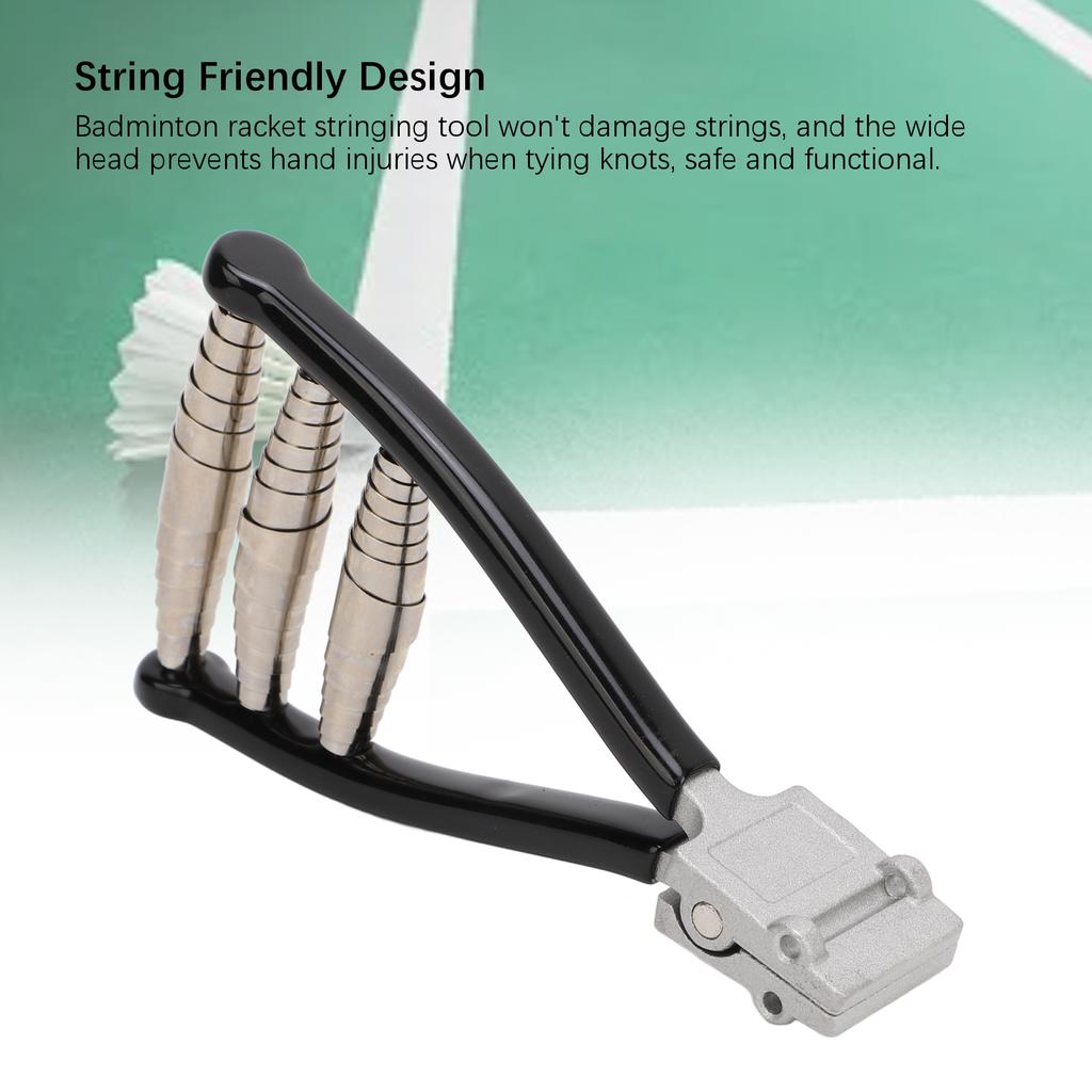 Starting Stringing Clamp 3 Springs Rubber Handle Better Grip Sports Tennis Stringing Machine Tool for Badminton Racket