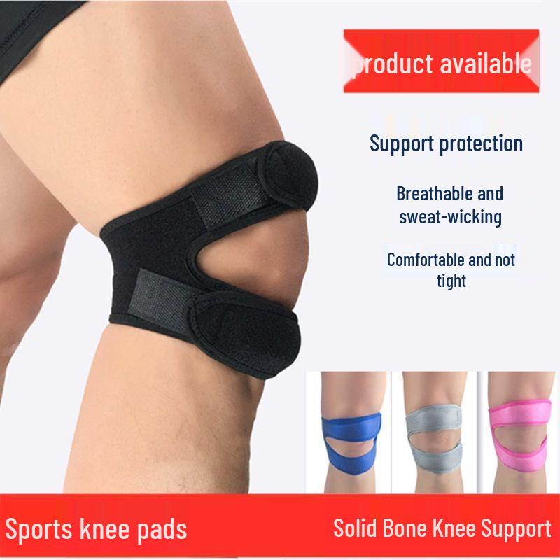 Outdoor Sports Knee Pads with Patella Strap: Ideal for Basketball, Football, Tennis, Hiking, Cycling & Fitness - Protective Compression Leg Sleeves