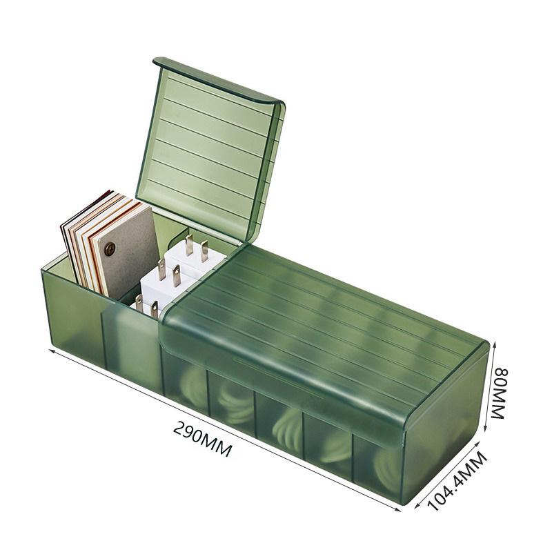 Cable Storage Box Colorful Plastic Data Line Storage Container Desk Stationery Makeup Organizer Key Jewelry Box Office Holder