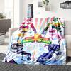 1pc Mighty Morphin Power Rangers Digital Printed Flannel Blanket, Super Soft Plush Fleece Bed Cover, Multipurpose Four Seasons Hypoallergeni