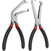 Electrical Disconnect Pliers, 37960 & 37980 Electric Disconnect Plier, 60 Degree Curved Jaw & Straight Automotive Tools For Connector Push Plugs Fuel