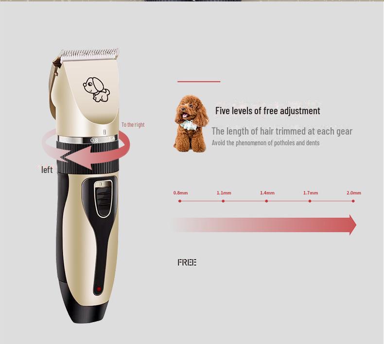 Elektrisches Haarschneide- und Nagelschneider-Set für Haustiere für Katzen und Hunde