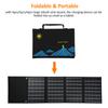 6 Fold 50W Solar Panel Folding Bag Dual USB+DC Output Solar Charger Portable Foldable Solar Charging Device Outdoor