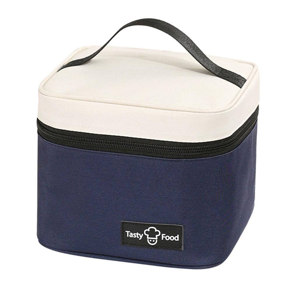 

Insulated Food Bento Box Waterproof Camping Picnic Bag Leak-proof Cooler Lunchbox Cooler Handbag for Office Family School Picnic синий