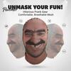 Stretchy Breathable Mask Funny Realistic Printed Face Balaclava Mask, See‑Through Mesh Full Unique Portrait Pattern Hood, for Halloween Cosplay