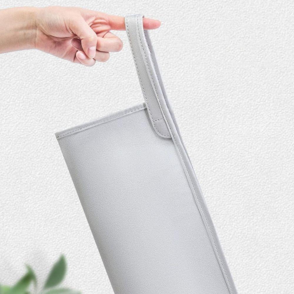 PU Leather Hair Dryer Storage Bag Waterproof Large Capacity Travel Storage Bag Durable Dustproof Carrying Case Professional Use