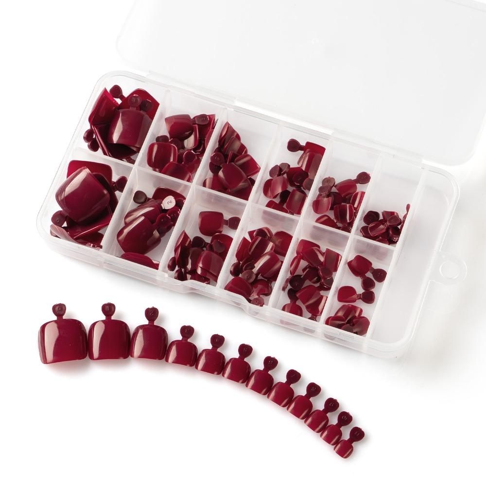 120pcs Artificial Fake Toe Nails Acrylic Toe Nail Tips New False Toenail Tip  Women