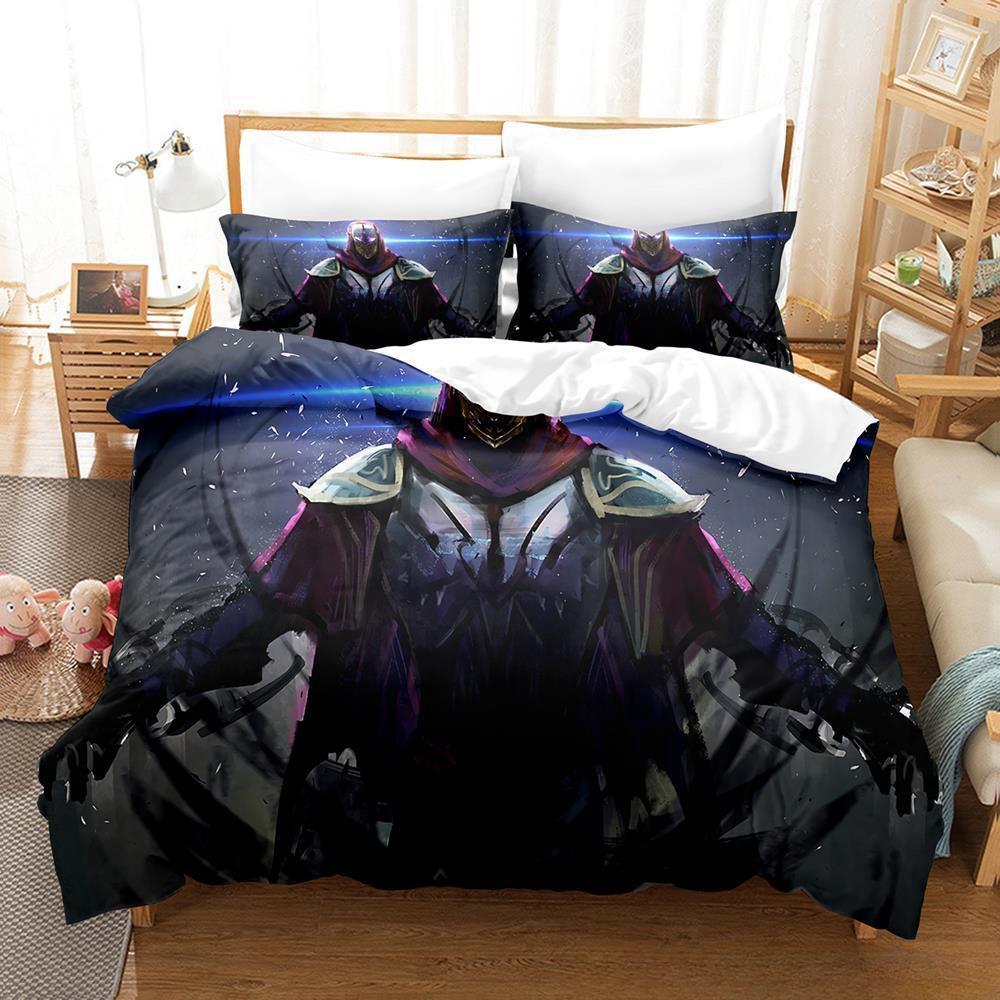 3d Print Game Anime League of Legends ZED Bedding Set Single Twin Full Queen King Size Bed Set Adult Kid Bedroom Duvetcover Sets