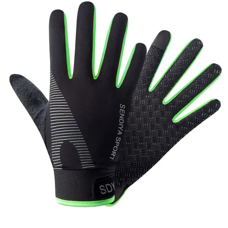 Outdoor Bike Cycling Gloves Full Finger Touchscreen Anti-slip Shock Wear Hiking Running Motorcycle Gloves Men